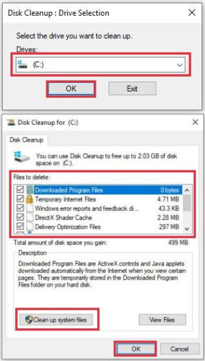 membersihkan file sampah dengan disk cleanup