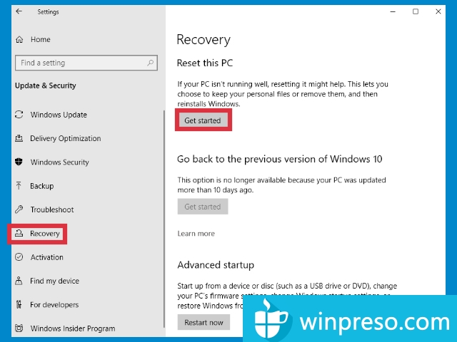 gambar 3 cara reset windows 10 tanpa install ulang dan menghilangkan data
