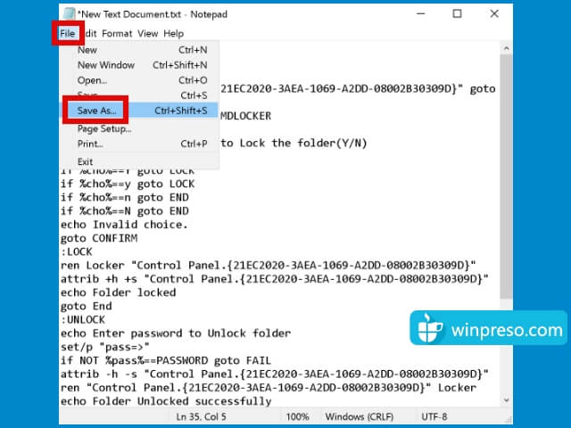 cara mengunci folder dengan password di windows 3