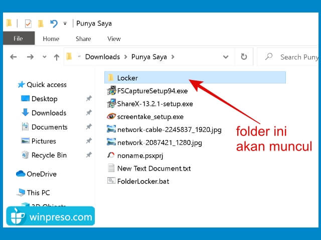 cara mengunci folder dengan password di windows 6
