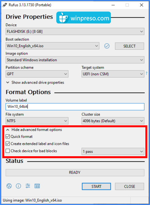 format flashdisk bootable, cara membuat flashdisk bootable windows 10 dengan rufus