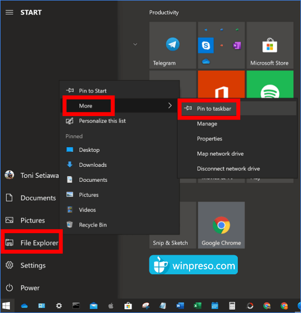 5 cara membuka dan setting file explorer windows 10