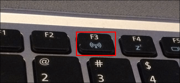mengaktifkan wifi dengan tombol keyboard