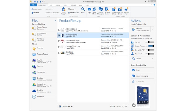 winzip, Aplikasi Kompres dan Ekstrak File (Archiver) Terbaik di Windows 10