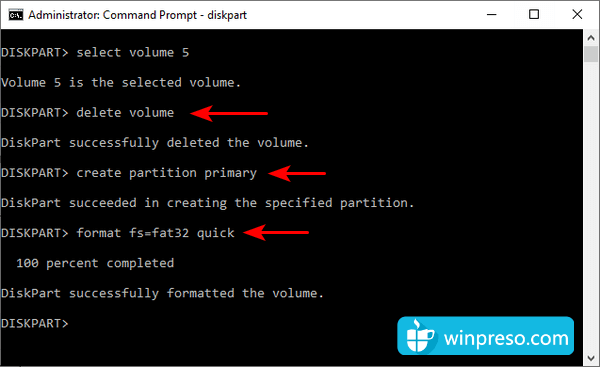 cara mengatasi windows was unable to complete the format 11