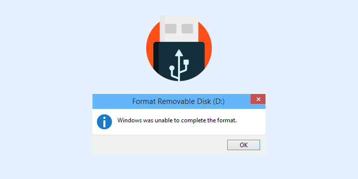 cara mengatasi windows was unable to complete the format