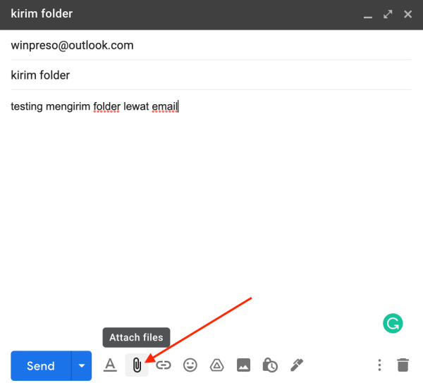 cara mengirim folder lewat email 7